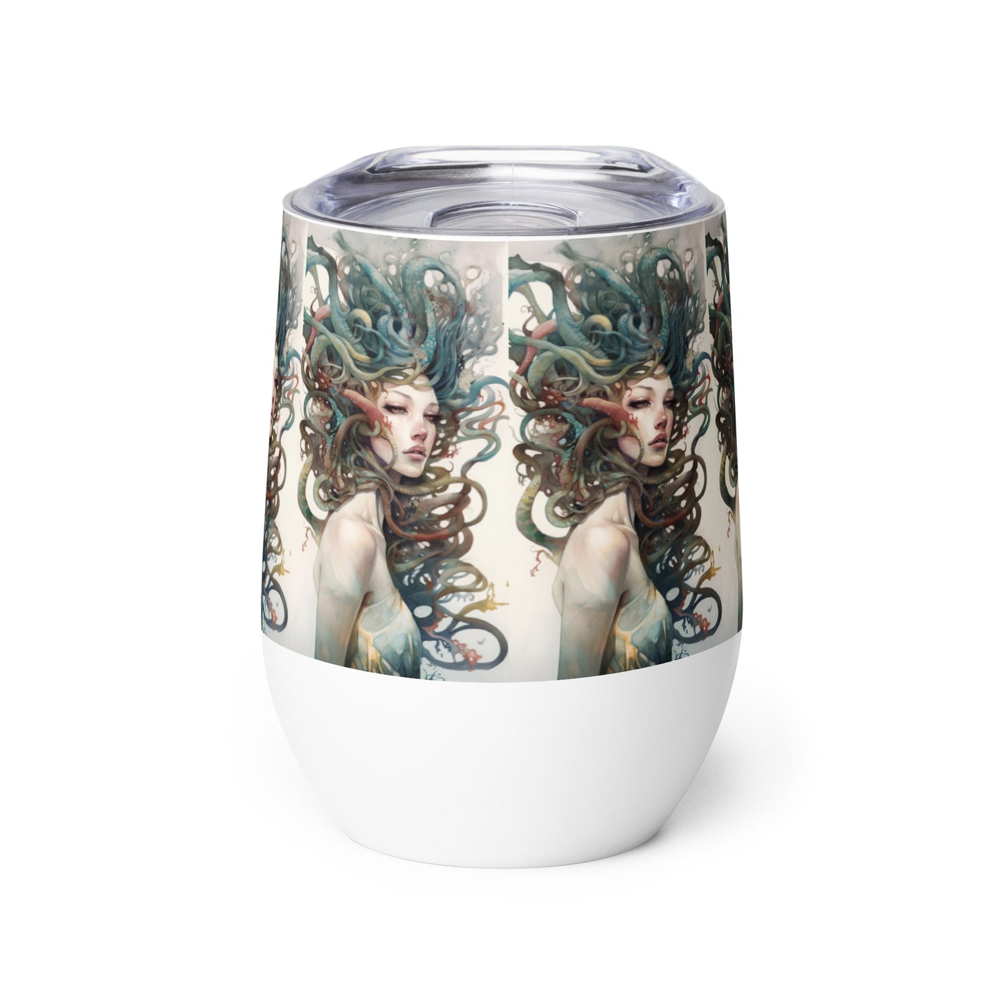 Beautiful Medusa stainless steel Wine tumbler cup