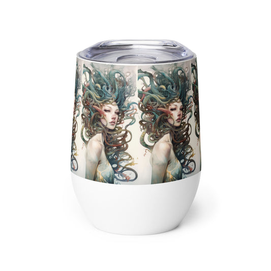 Beautiful Medusa stainless steel Wine tumbler cup