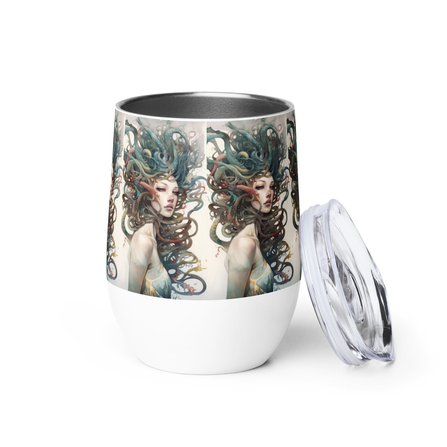 Beautiful Medusa stainless steel Wine tumbler cup