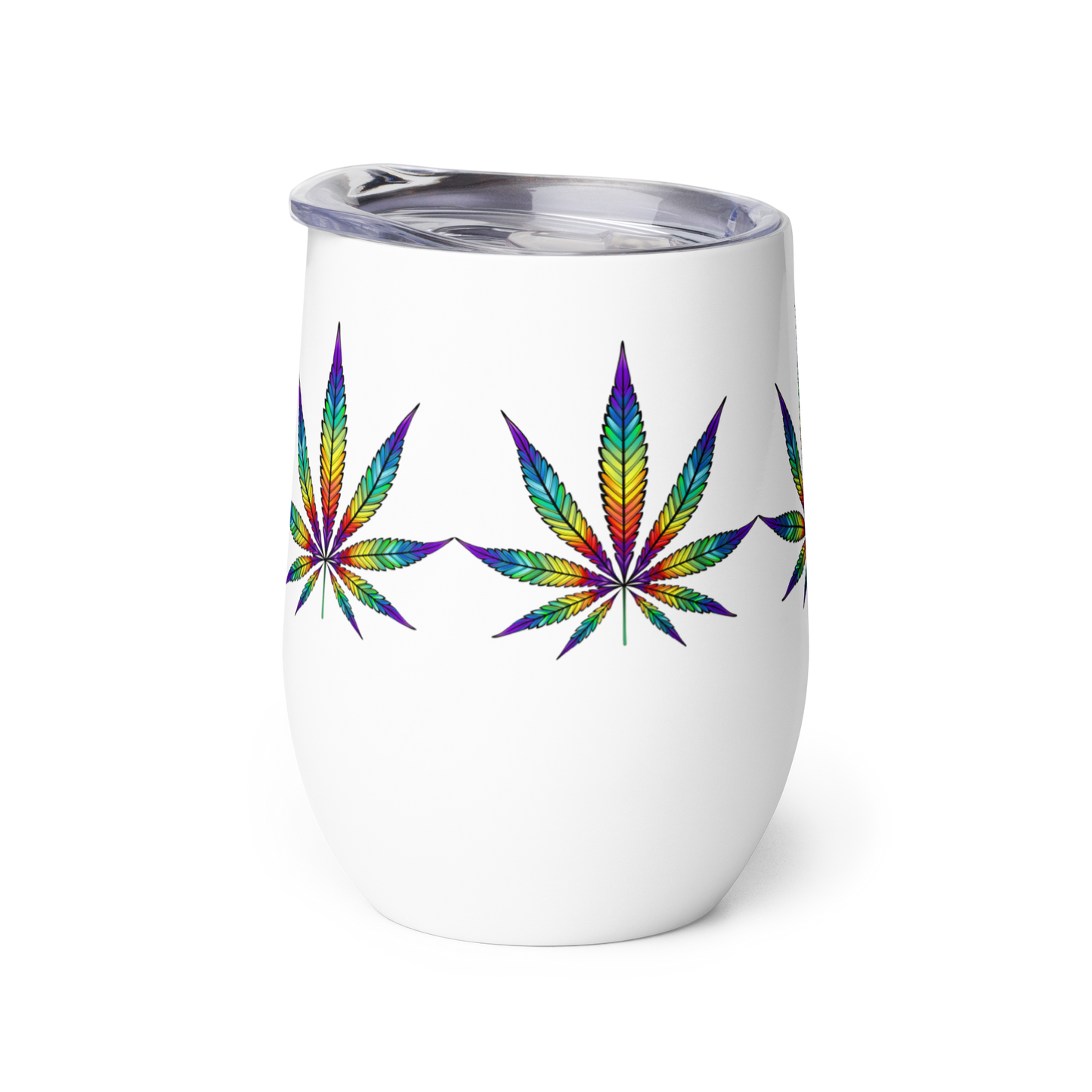 Rainbow Leaf stainless steel Wine tumbler Cup