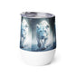 White Snow Lion Stainless Steel Wine tumbler cup