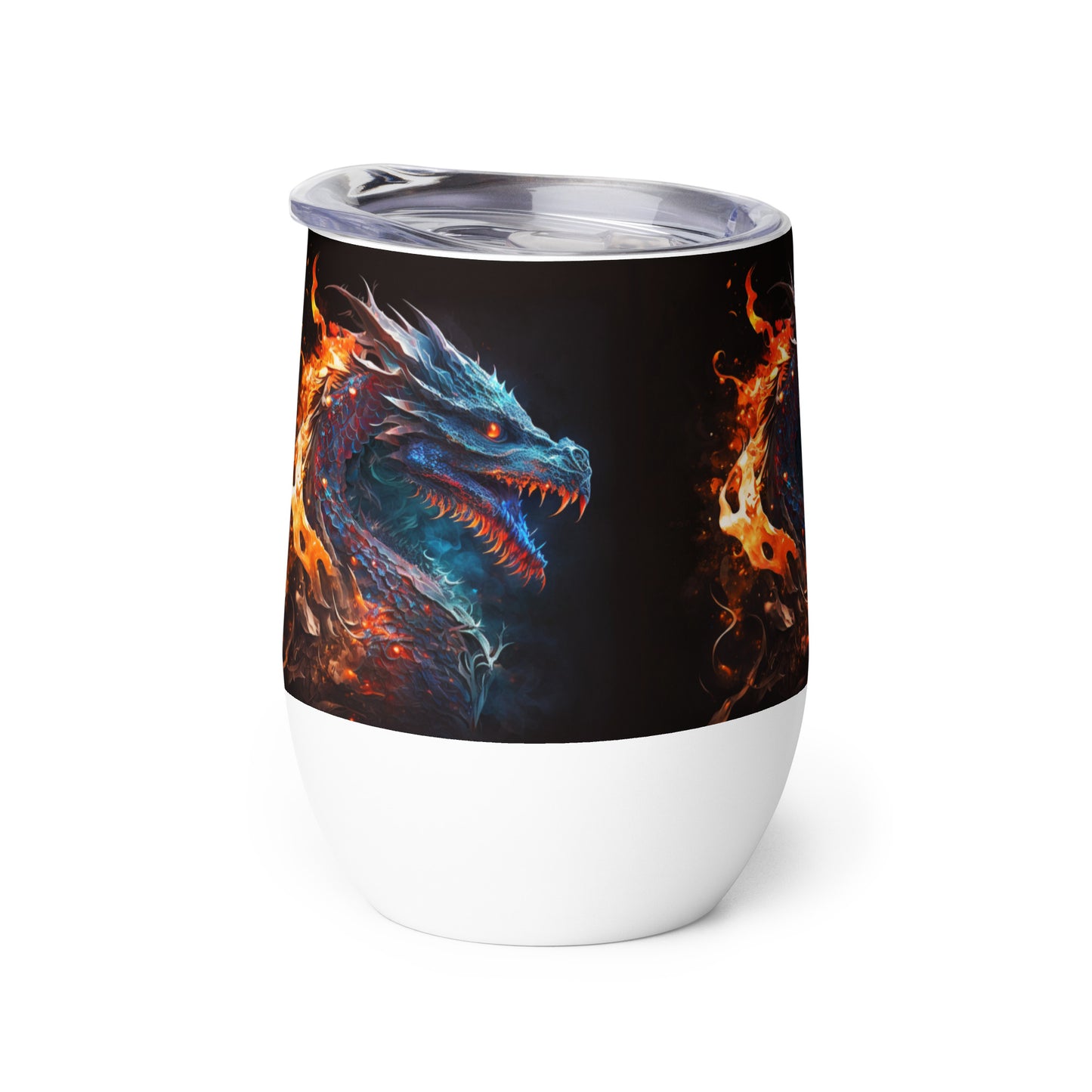 Fire Dragon stainless steel Wine tumbler cup