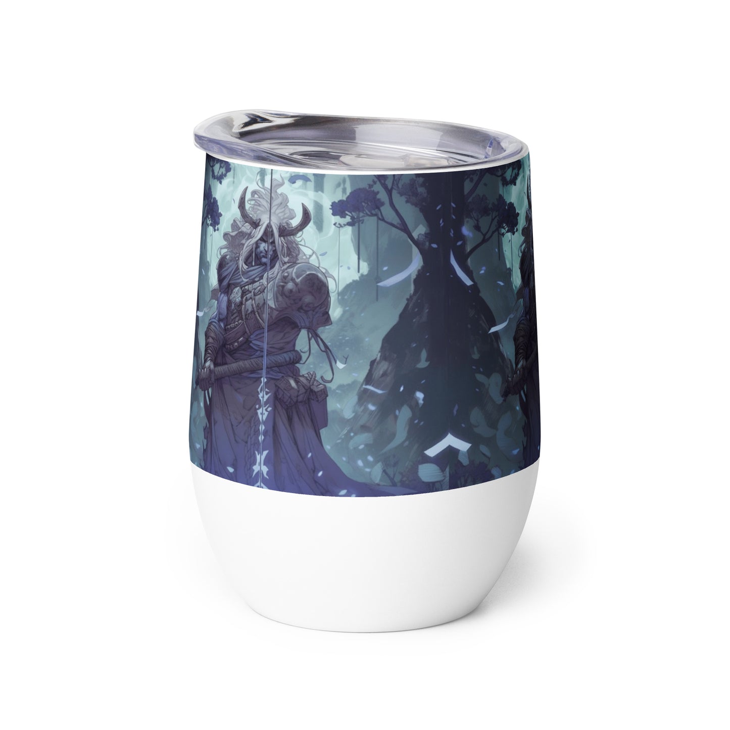 Blue Demon Samurai #1 stainless steel Wine tumbler cup