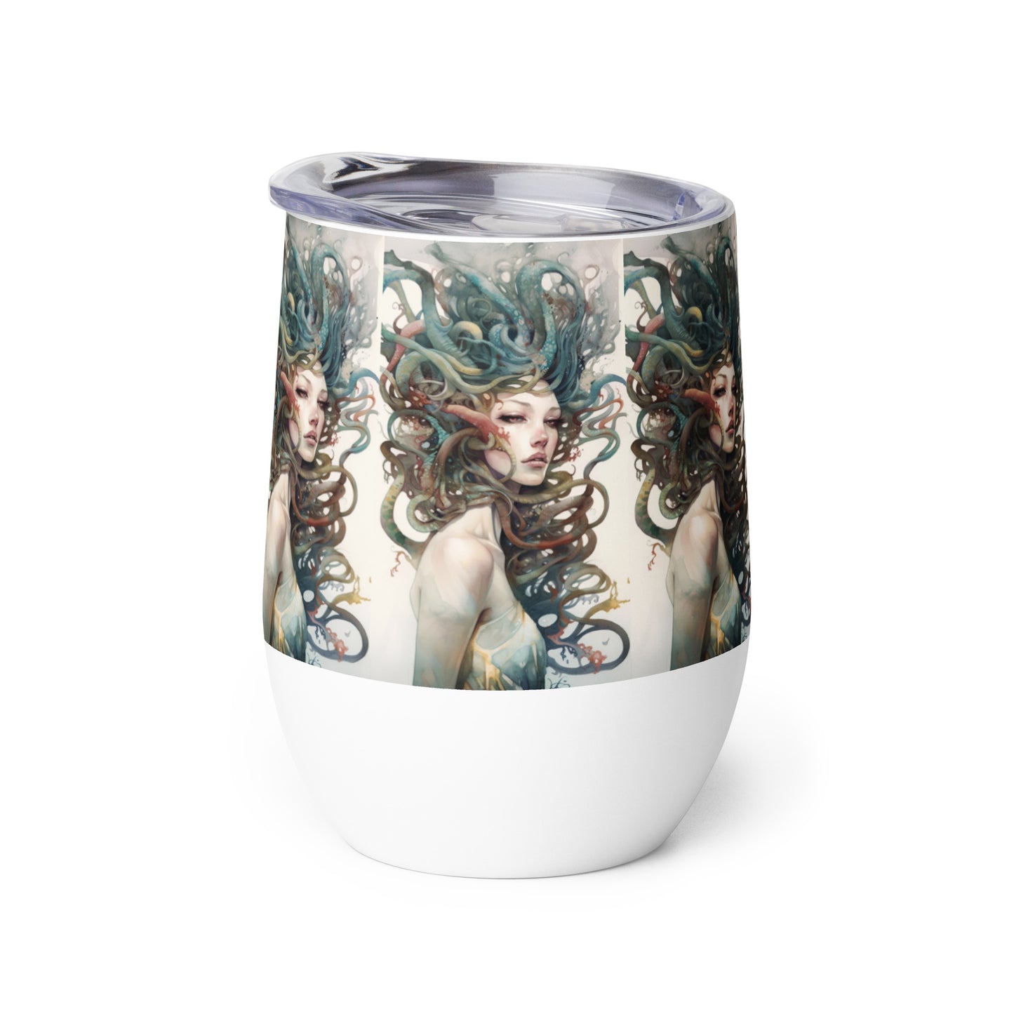 Beautiful Medusa stainless steel Wine tumbler cup