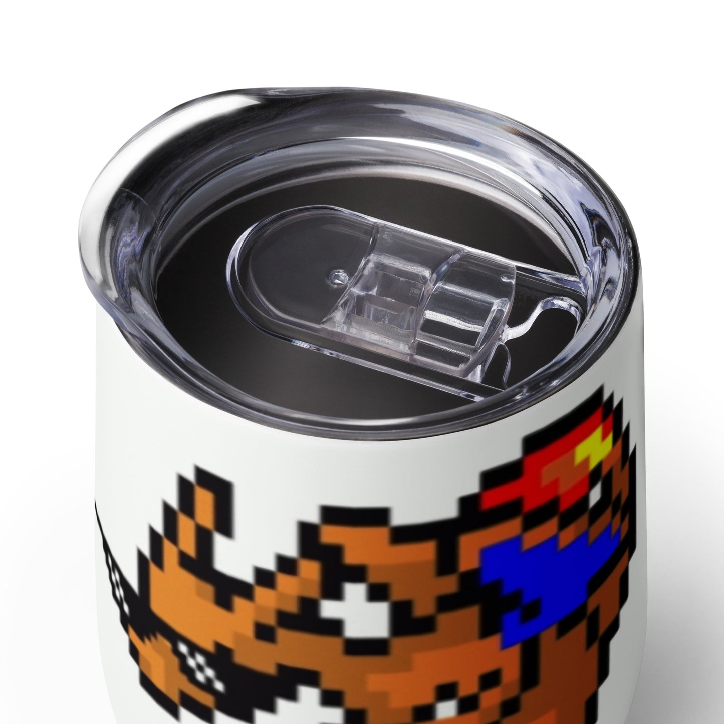 Pixel Zard Wine tumbler cup