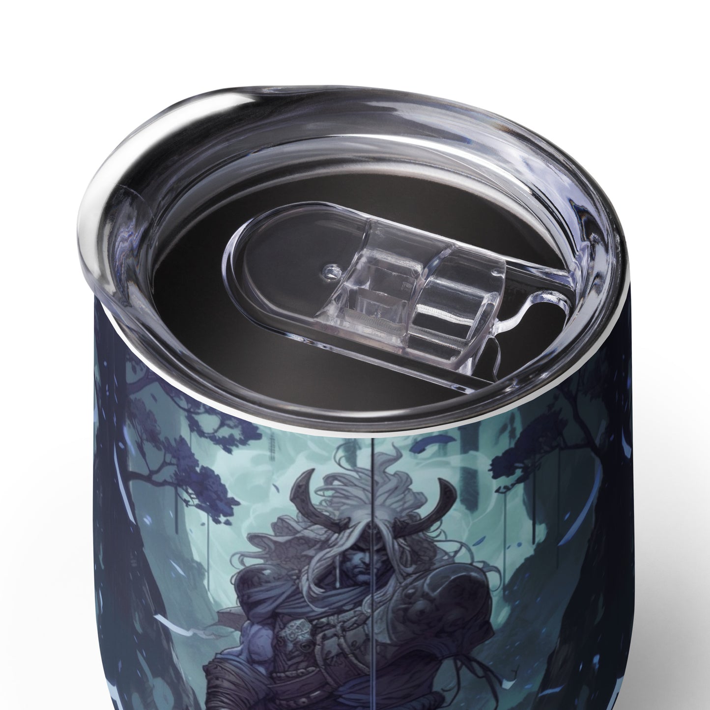 Blue Demon Samurai #1 stainless steel Wine tumbler cup