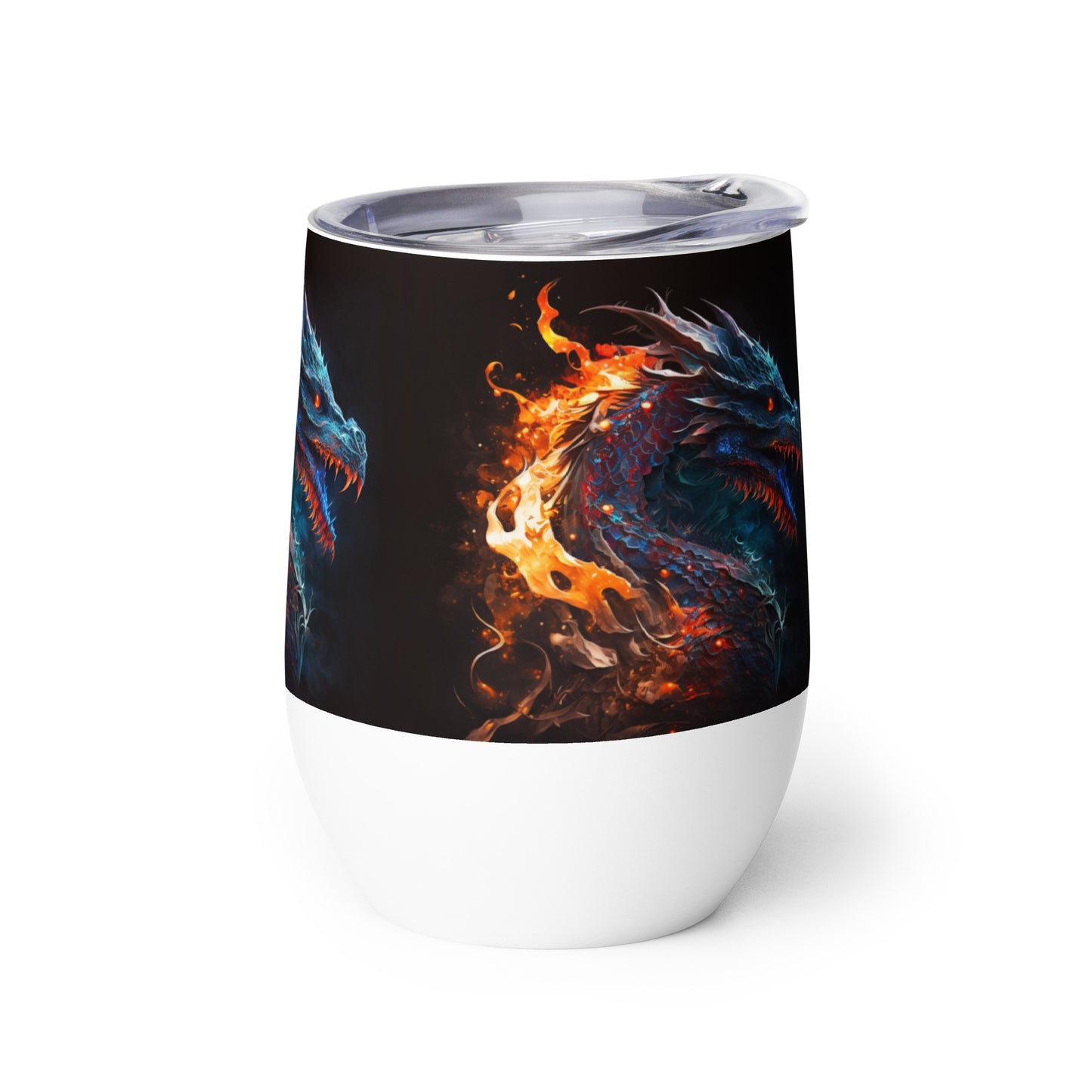 Fire Dragon stainless steel Wine tumbler cup