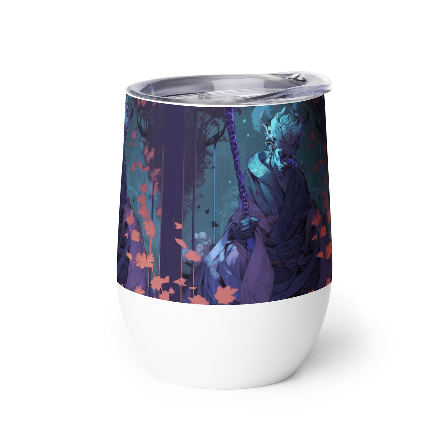 Blue Demon Samurai #2 stainless steel Wine tumbler cup