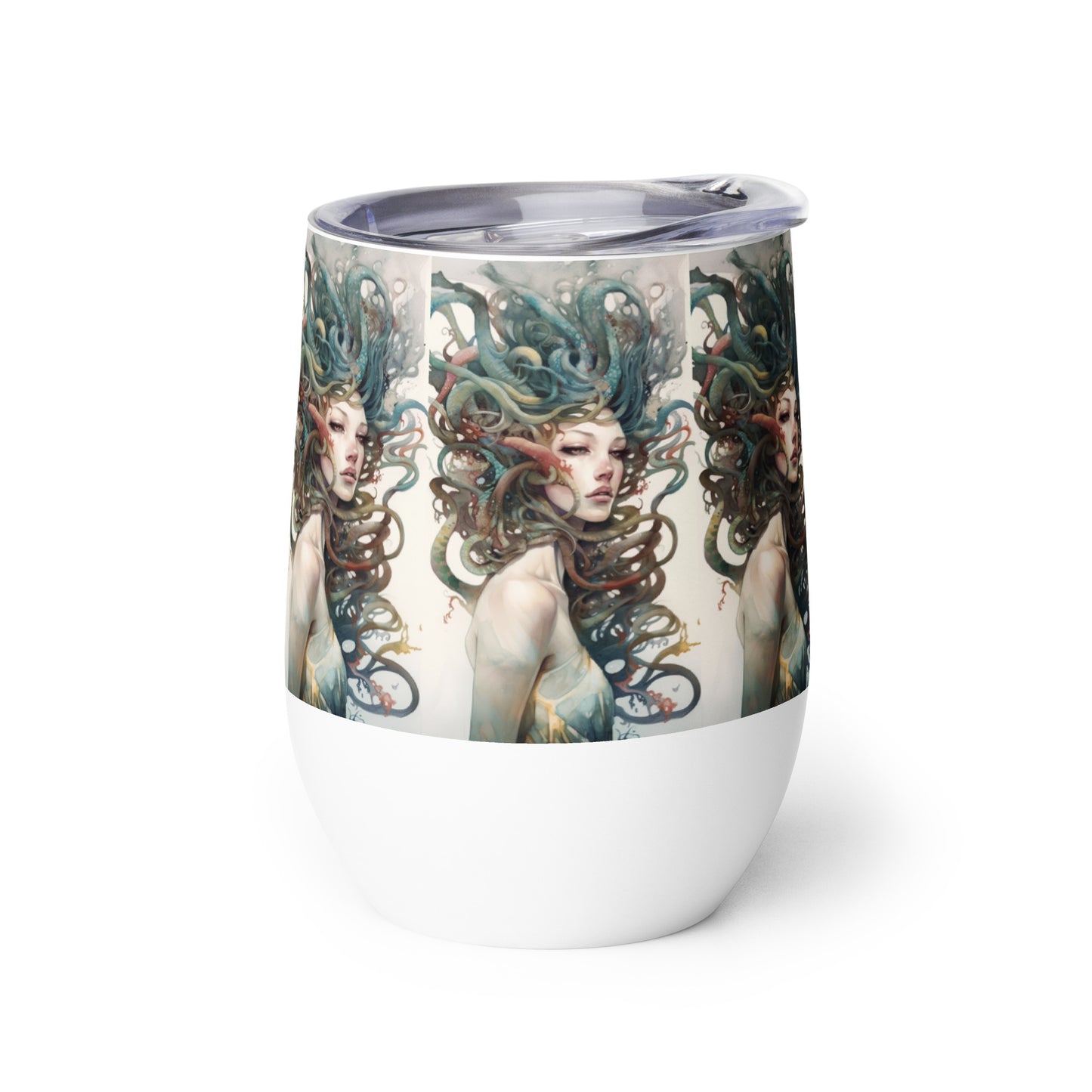 Beautiful Medusa stainless steel Wine tumbler cup